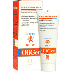 کرم ضد آفتاب ضد چروک پوست چرب SPF30