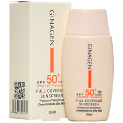 کرم ضد آفتاب رنگی پوست چرب SPF50