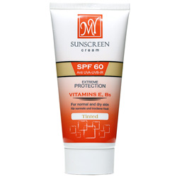 کرم ضد آفتاب رنگی SPF60 مناسب پوست نرمال و خشک