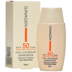 کرم ضد آفتاب رنگی پوست خشک SPF50